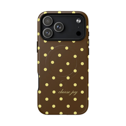 "Choose Joy" Brown & Yellow MagSafe