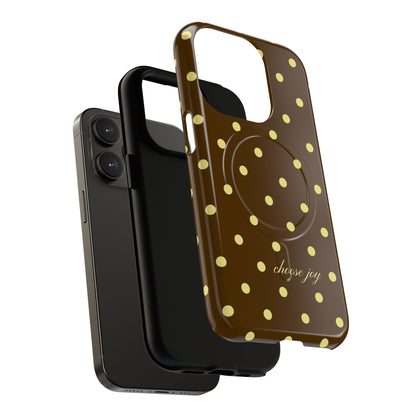 "Choose Joy" Brown & Yellow MagSafe