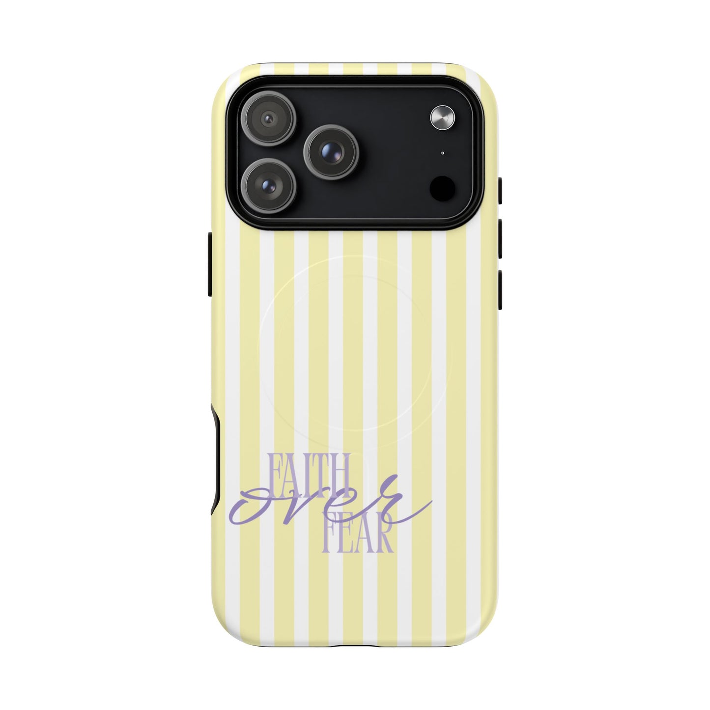 "Faith Over Fear" Purple & Yellow MagSafe