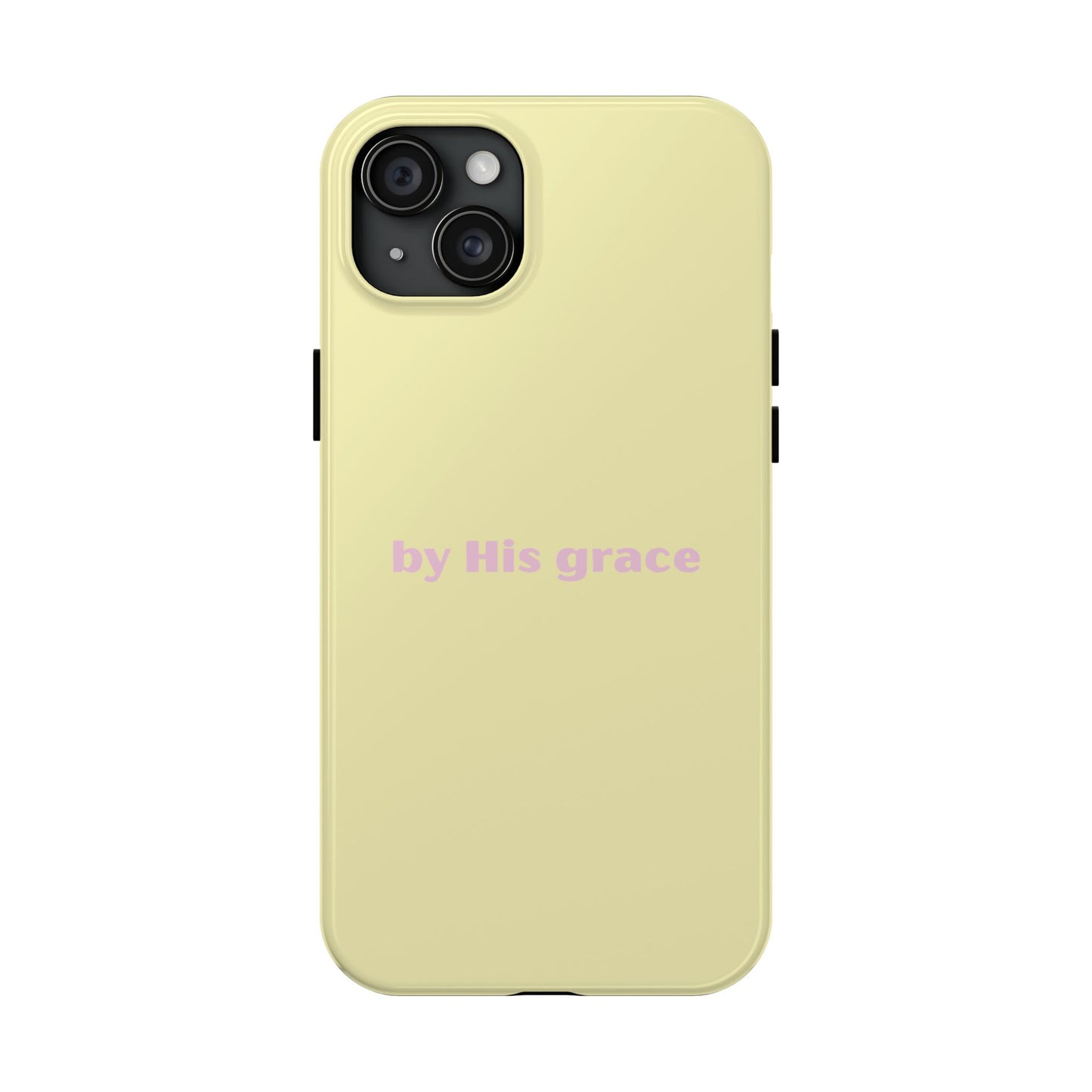"by His grace" yellow