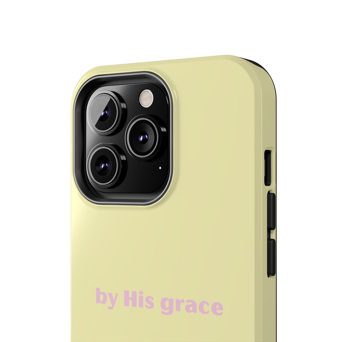 "by His grace" yellow