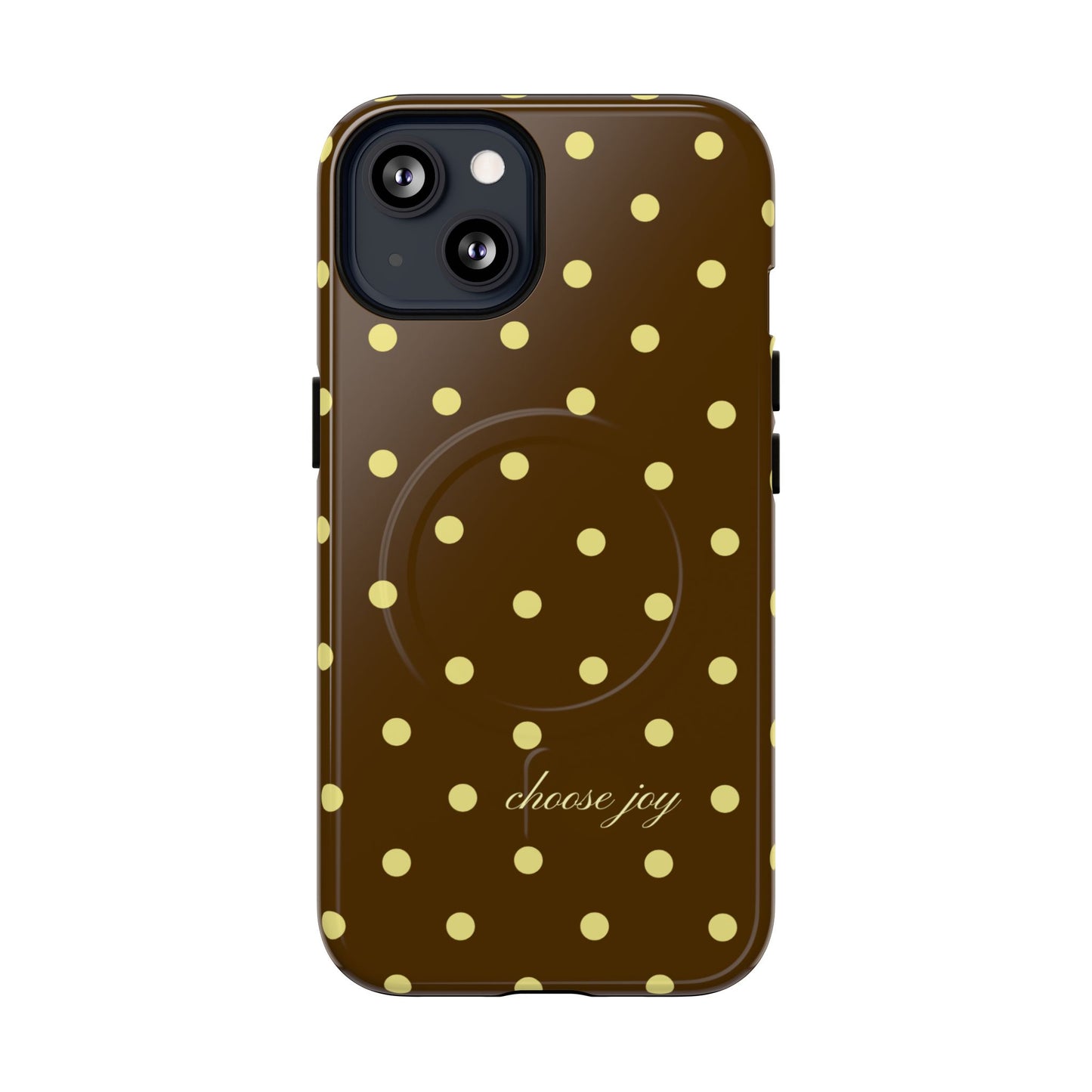 "Choose Joy" Brown & Yellow MagSafe