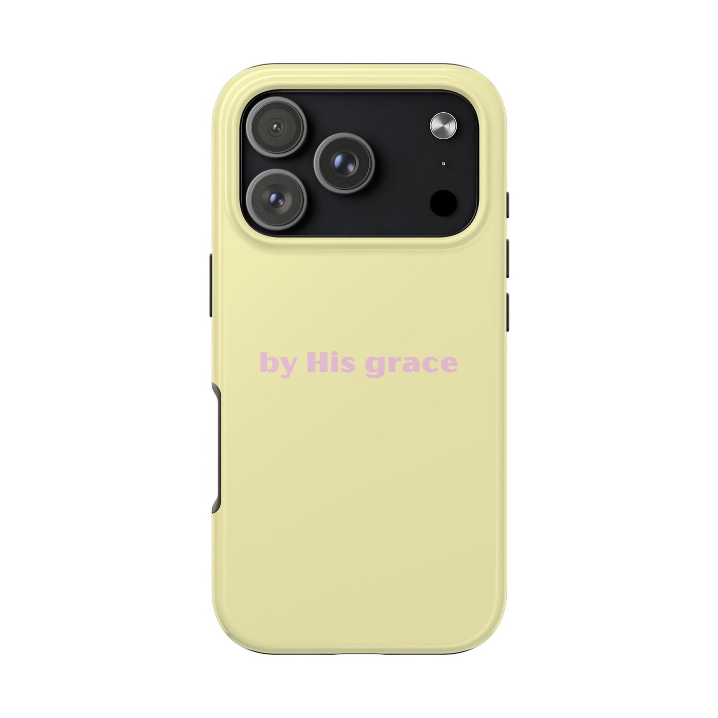 "by His grace" yellow
