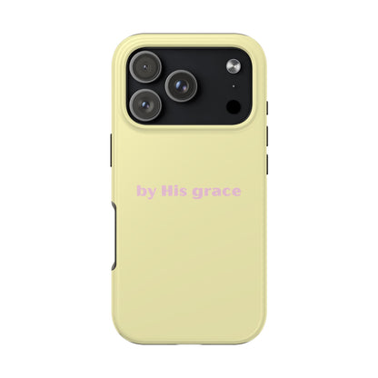 "by His grace" yellow