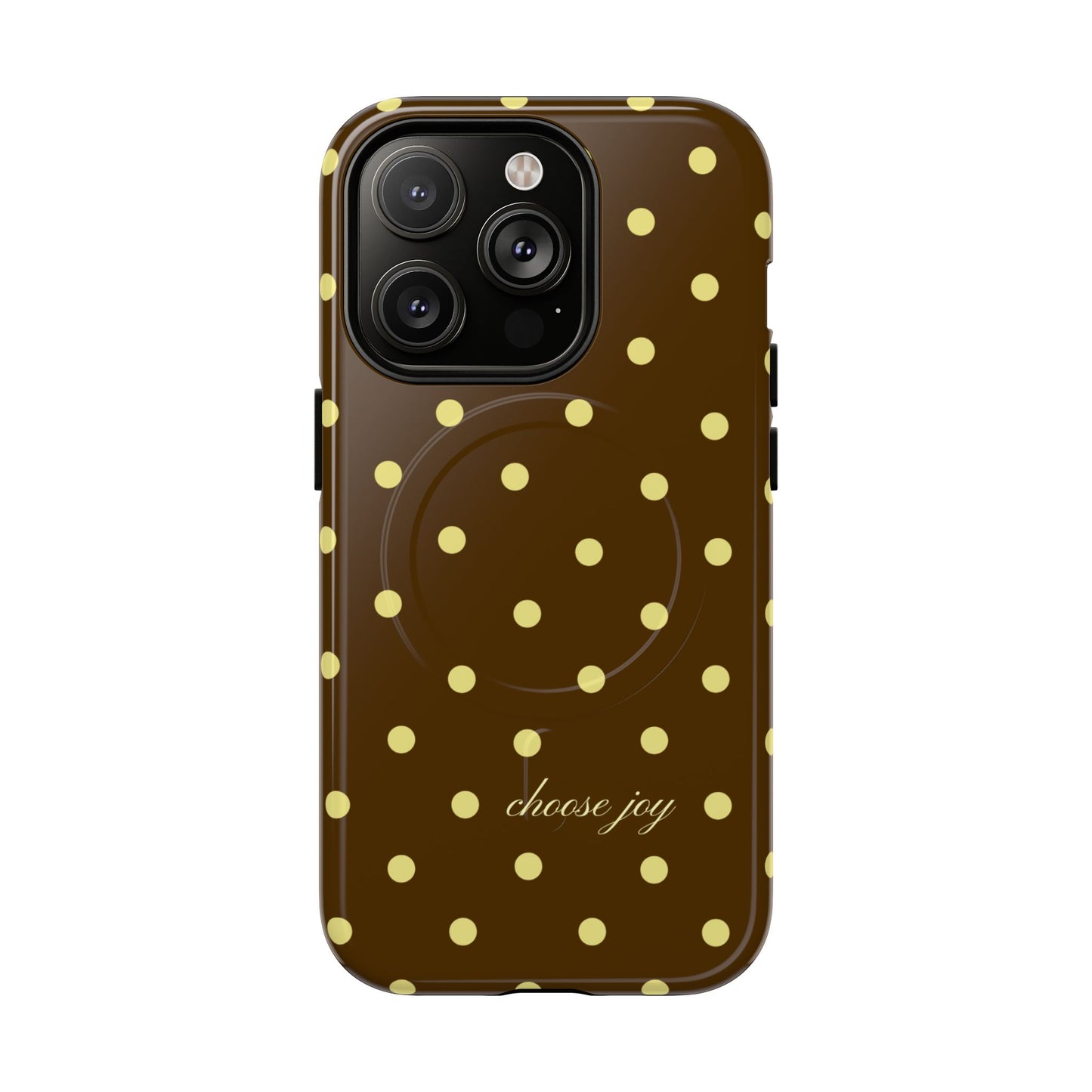 "Choose Joy" Brown & Yellow MagSafe