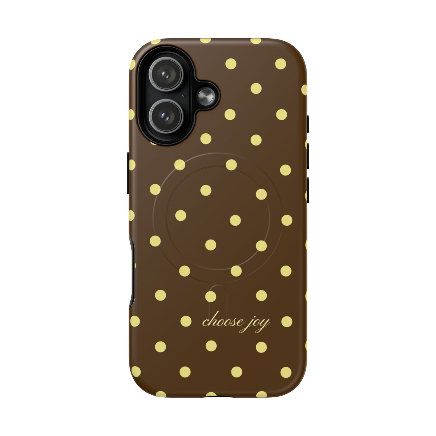 "Choose Joy" Brown & Yellow MagSafe