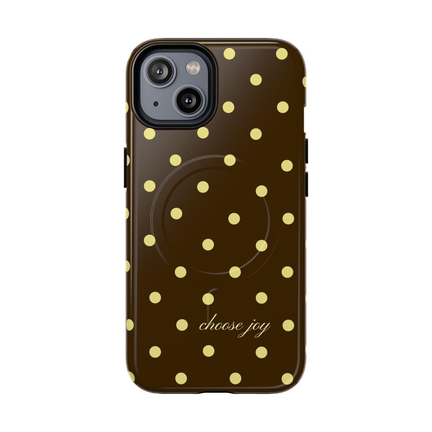 "Choose Joy" Brown & Yellow MagSafe