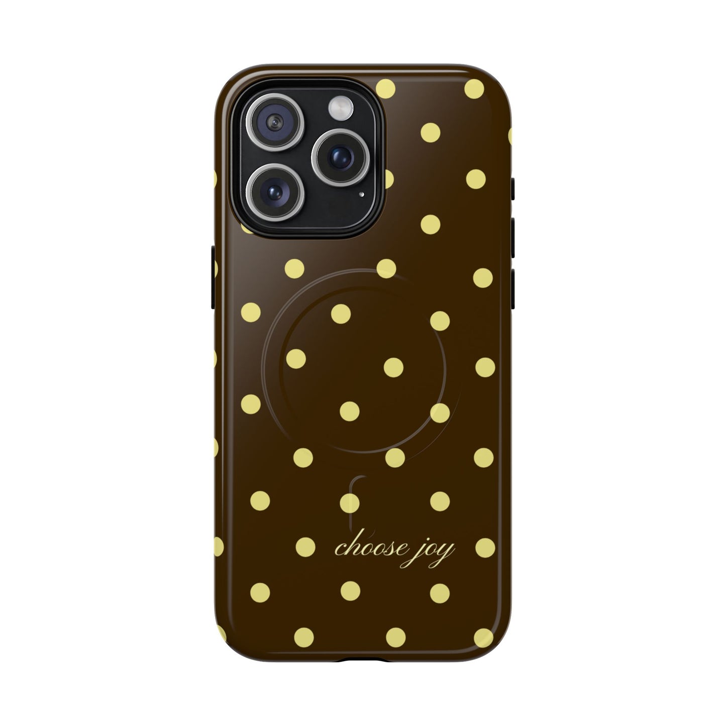 "Choose Joy" Brown & Yellow MagSafe