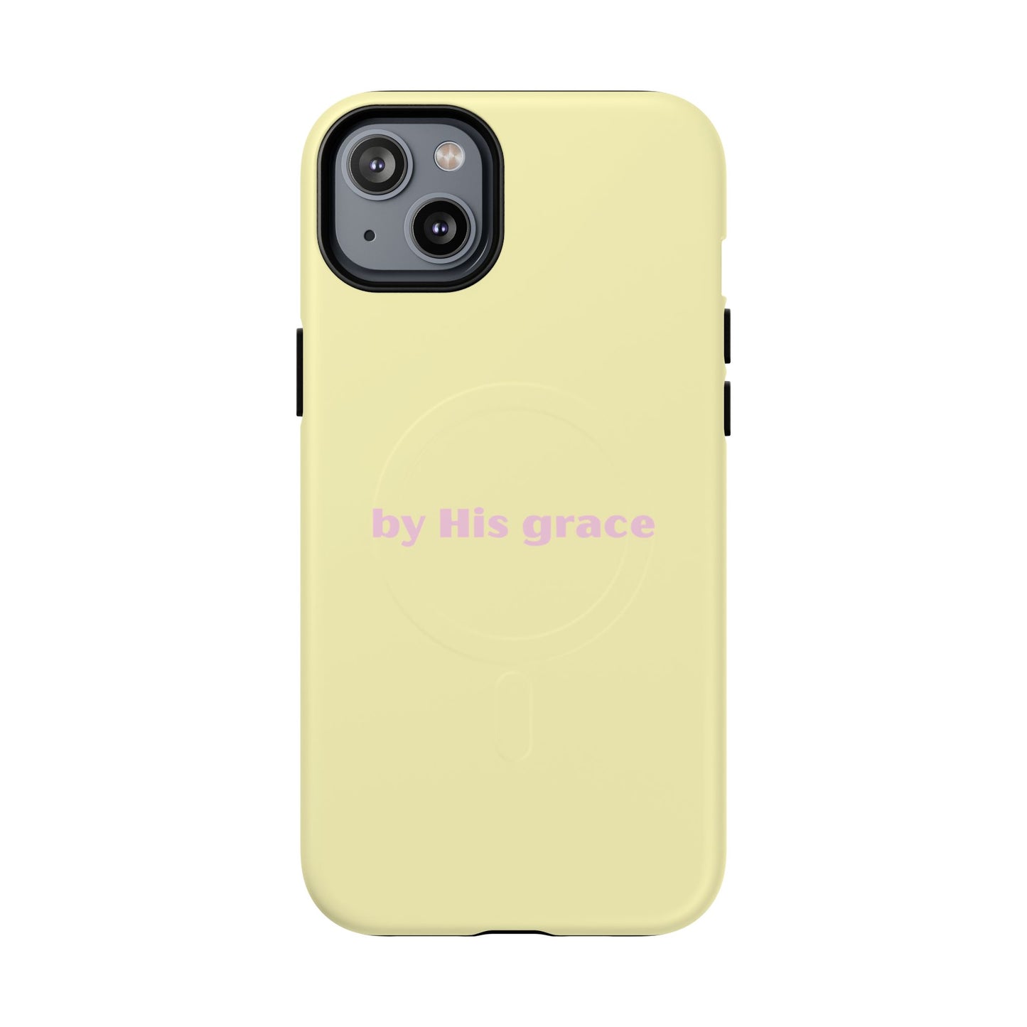 "by His grace" yellow MagSafe