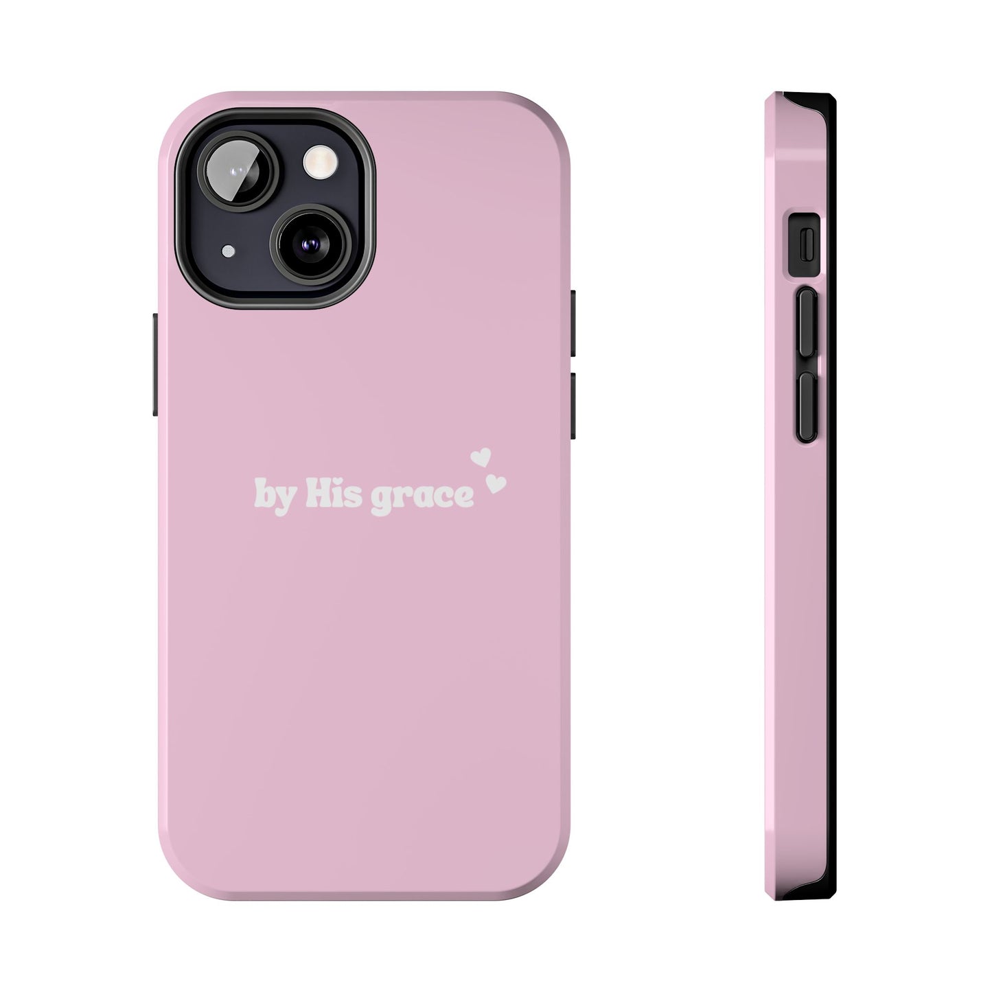 "by His grace" pink