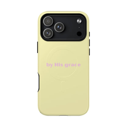 "by His grace" yellow MagSafe