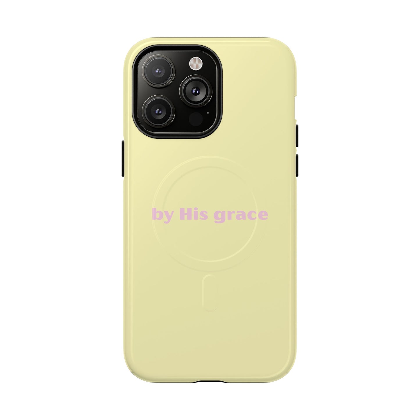 "by His grace" yellow MagSafe