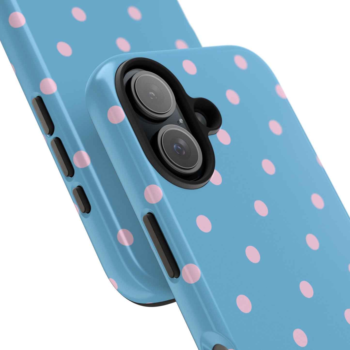 "Choose Joy" Blue & Pink Polka Dot