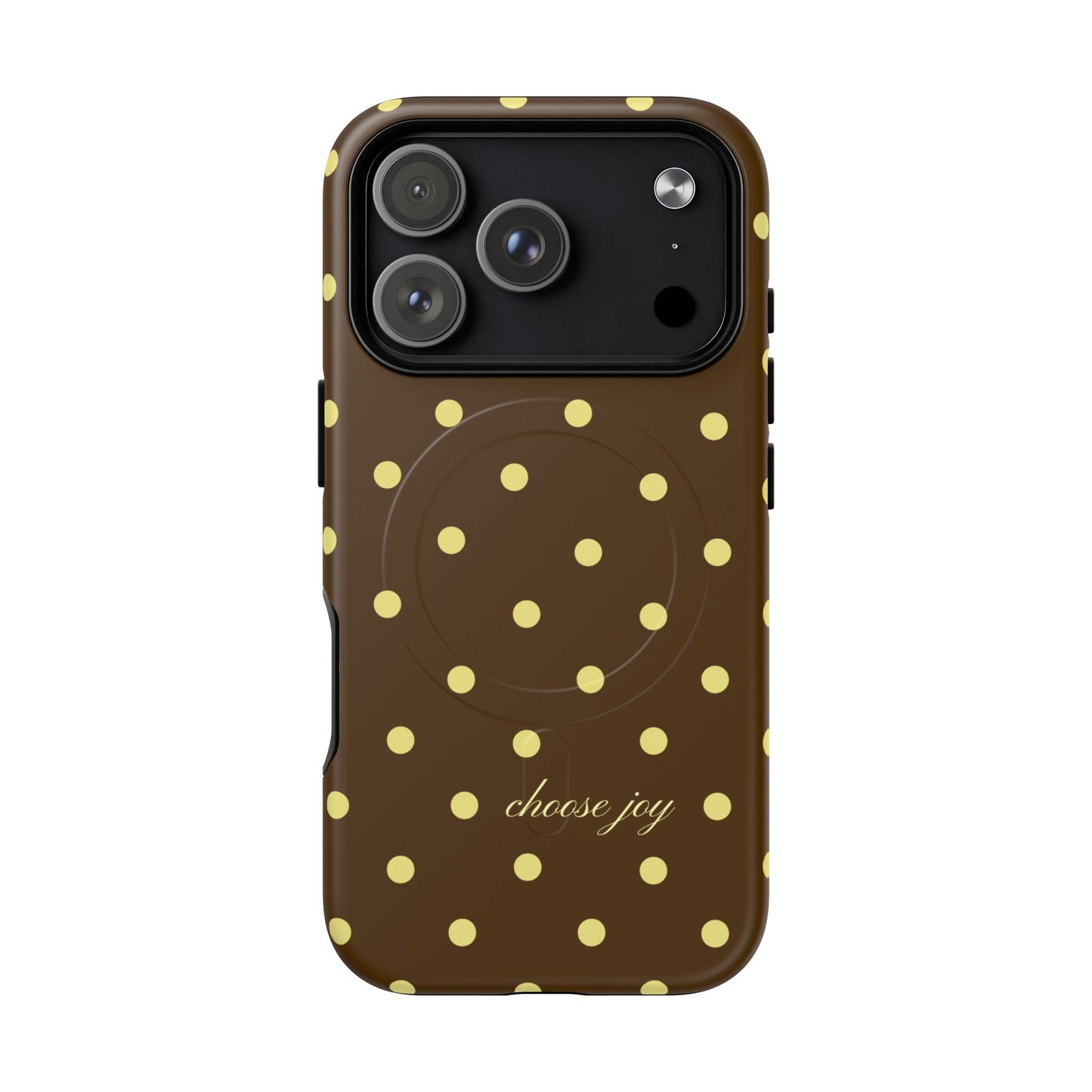 "Choose Joy" Brown & Yellow MagSafe