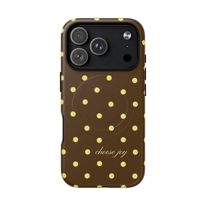"Choose Joy" Brown & Yellow MagSafe