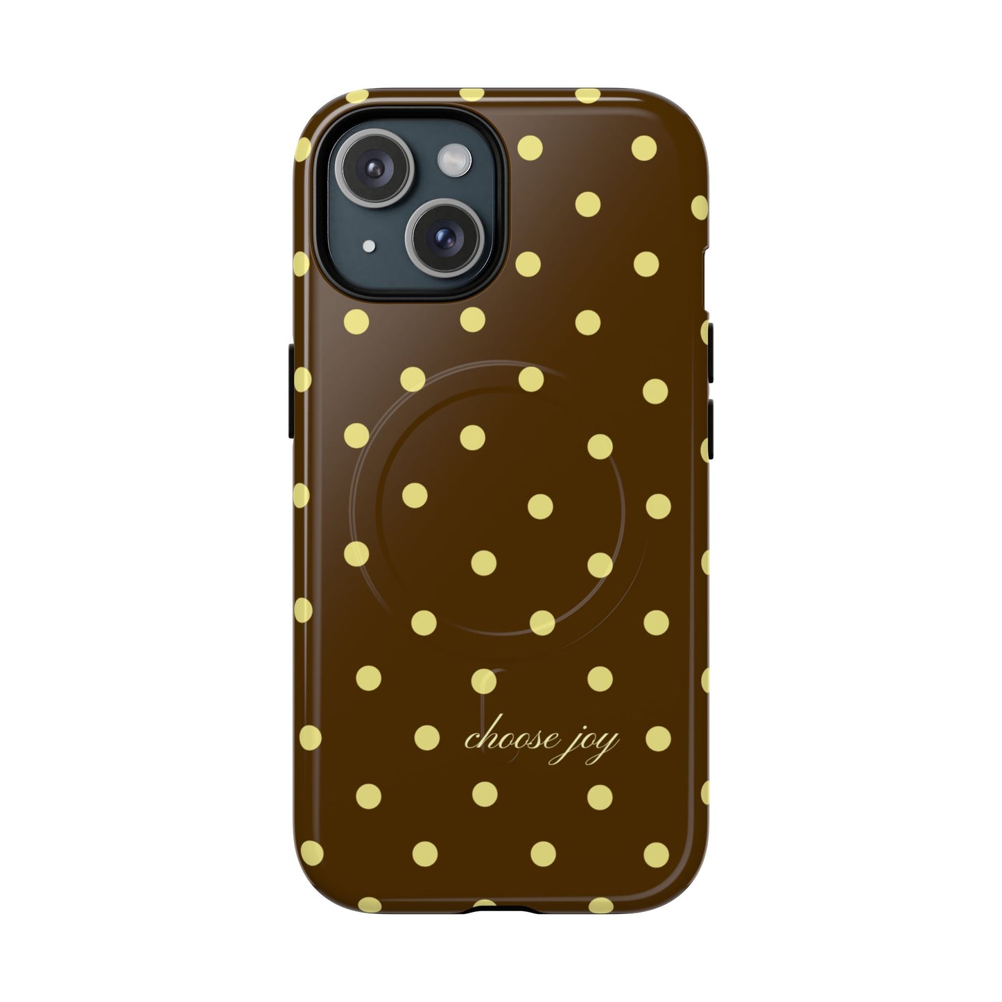 "Choose Joy" Brown & Yellow MagSafe