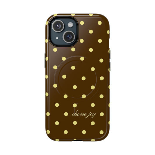 "Choose Joy" Brown & Yellow MagSafe
