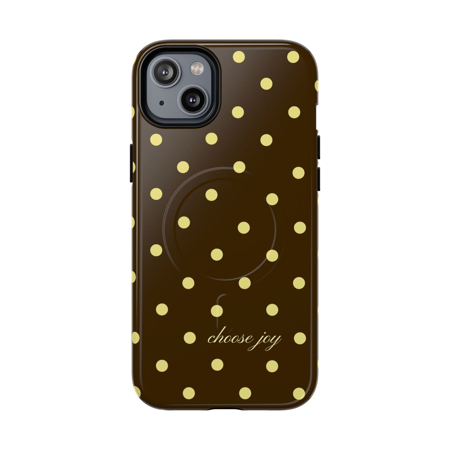 "Choose Joy" Brown & Yellow MagSafe