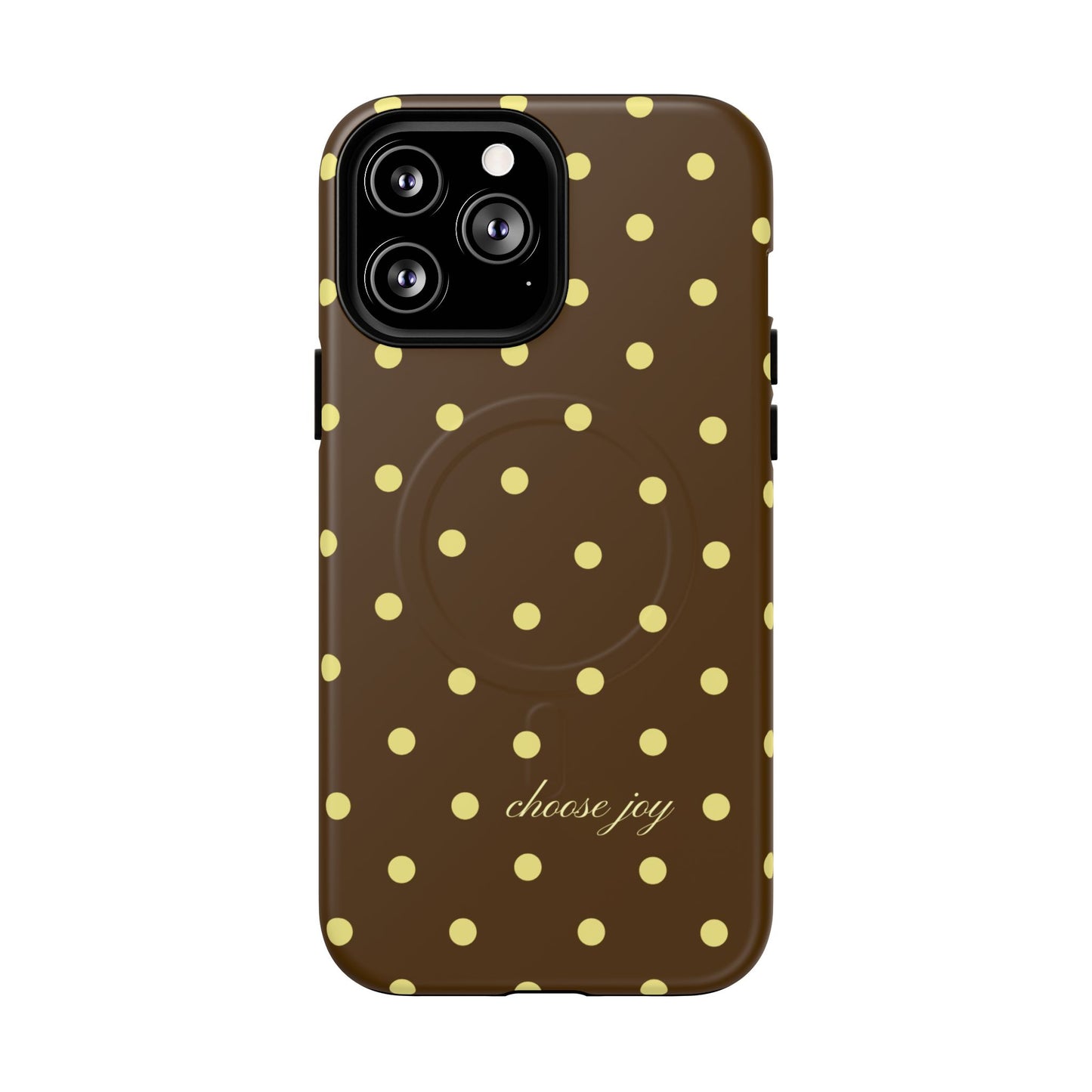 "Choose Joy" Brown & Yellow MagSafe