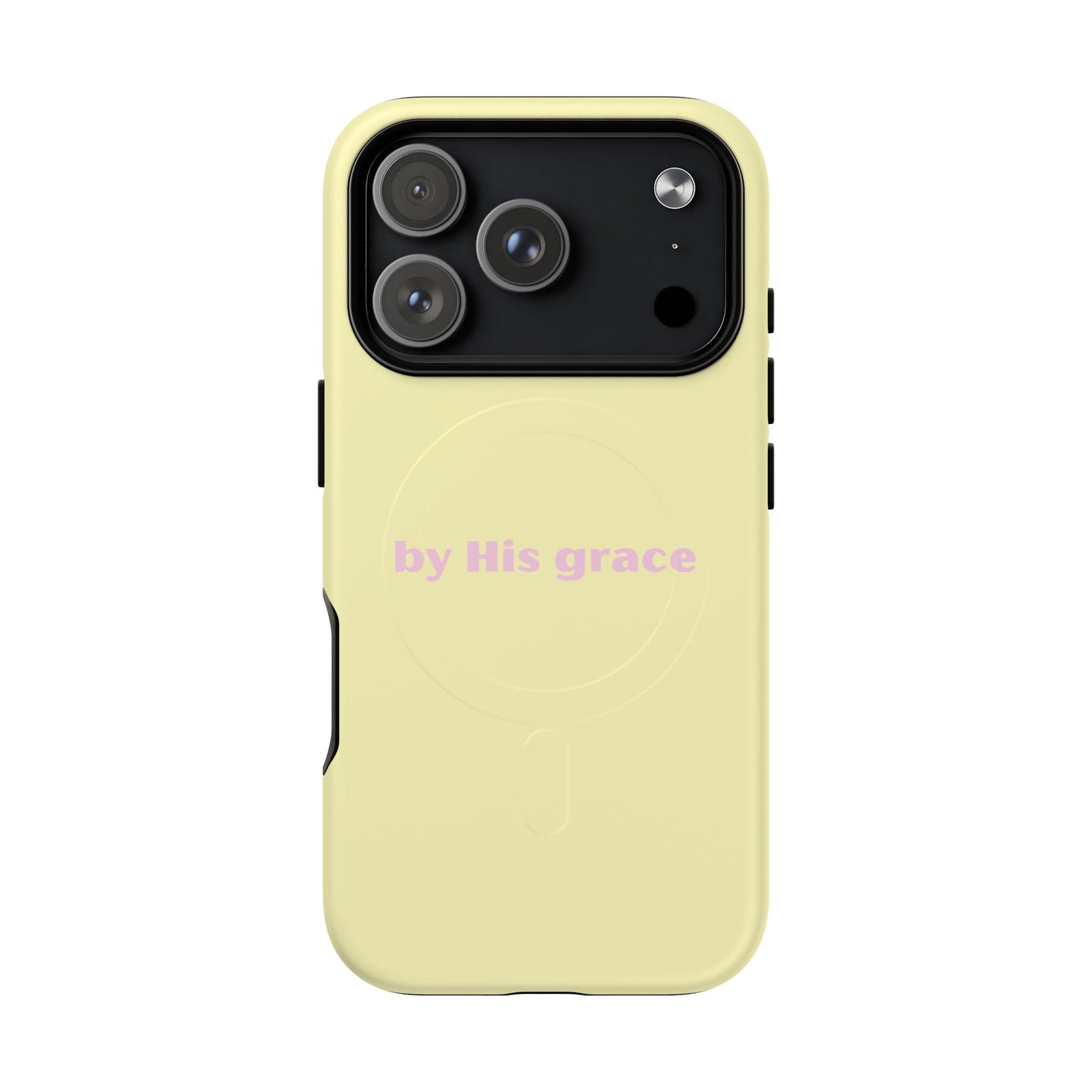 "by His grace" yellow MagSafe