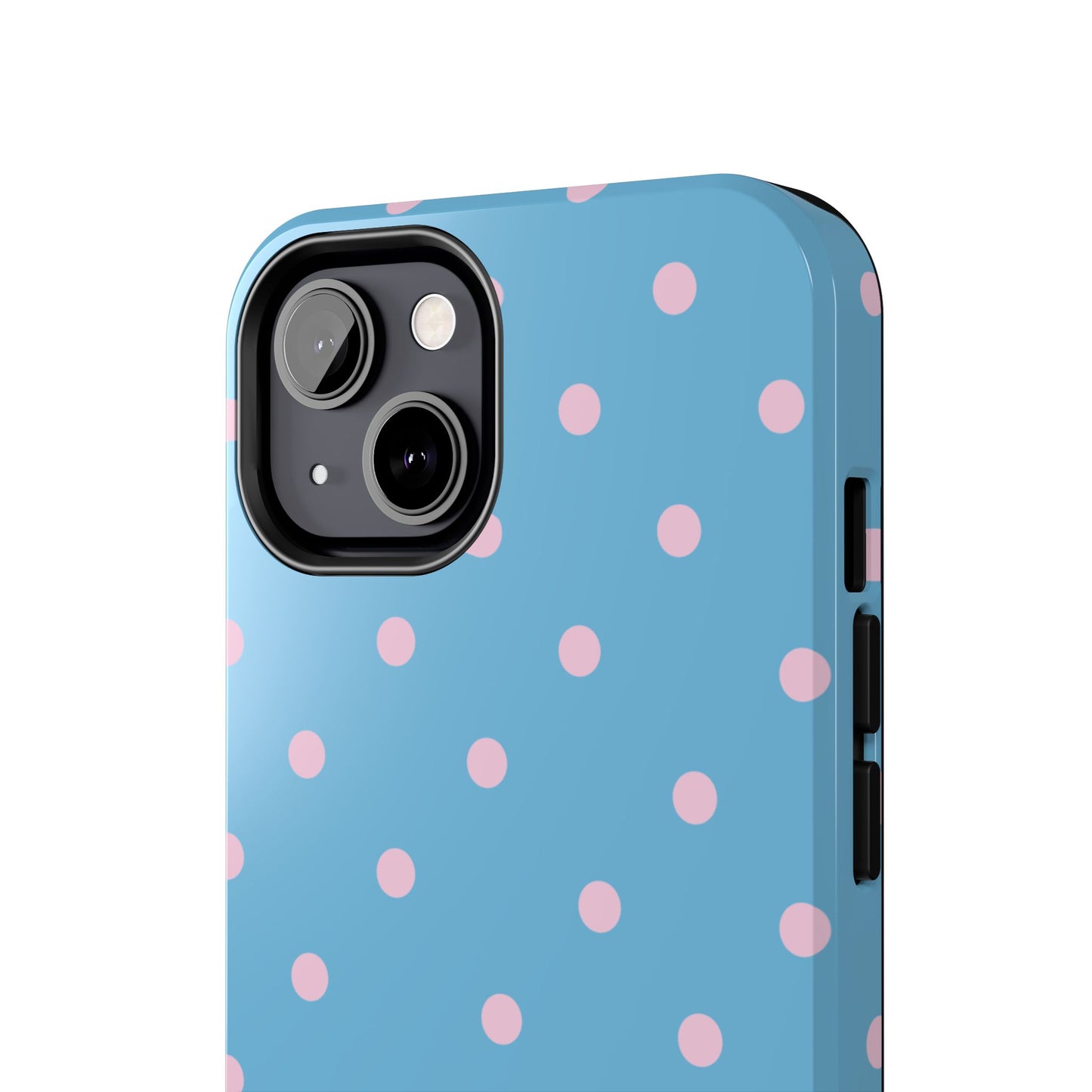 "Choose Joy" Blue & Pink Polka Dot
