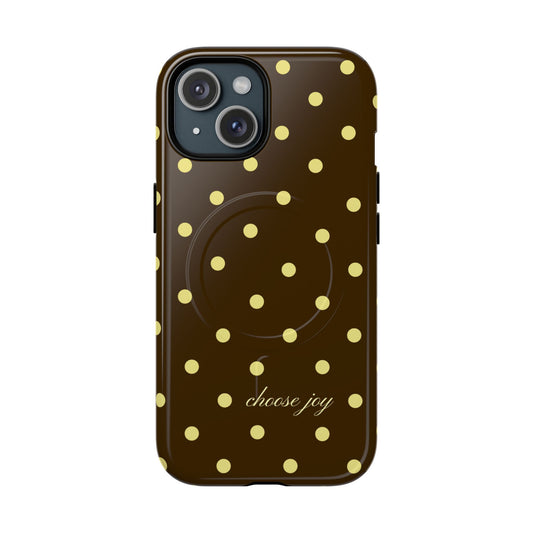 "Choose Joy" Brown & Yellow MagSafe