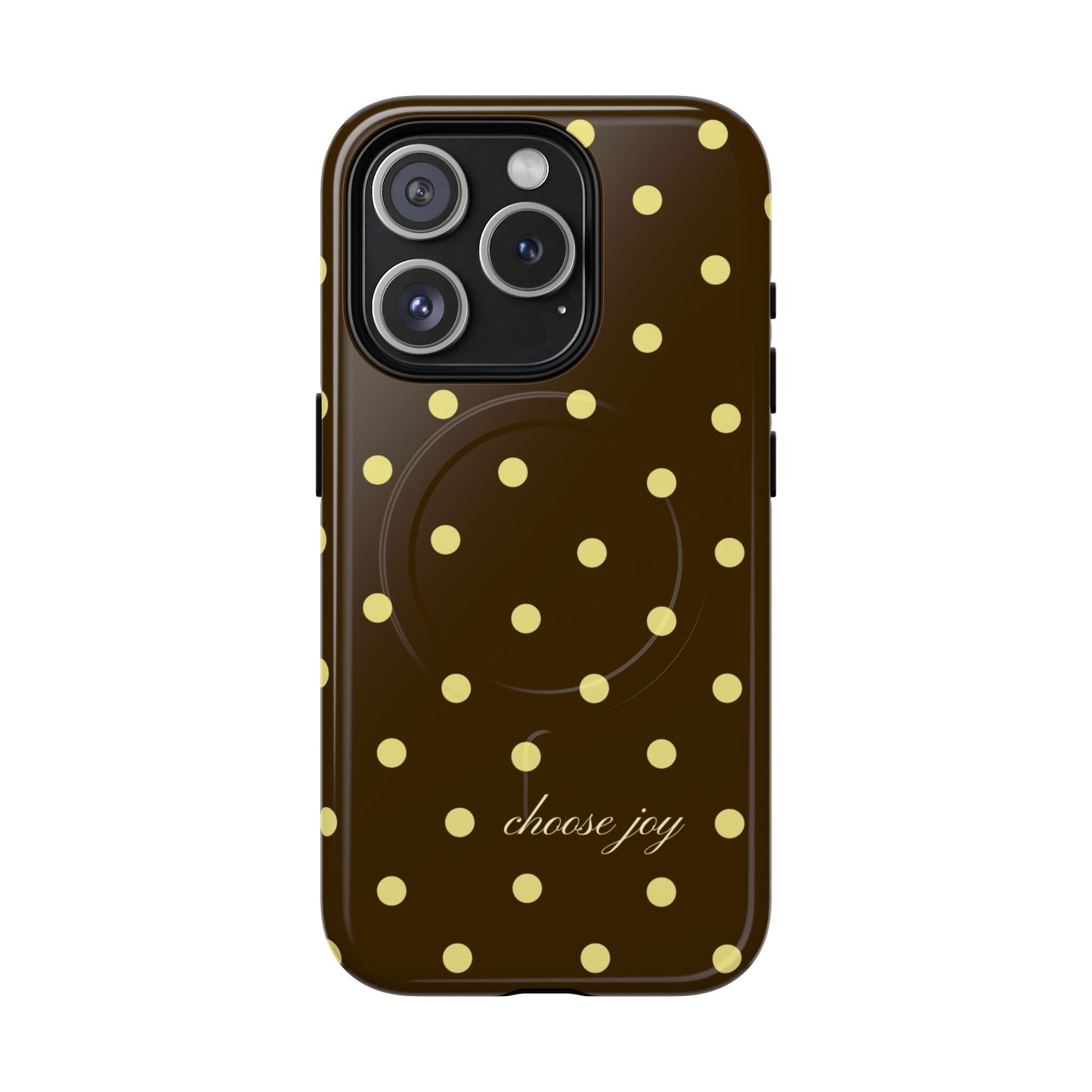 "Choose Joy" Brown & Yellow MagSafe