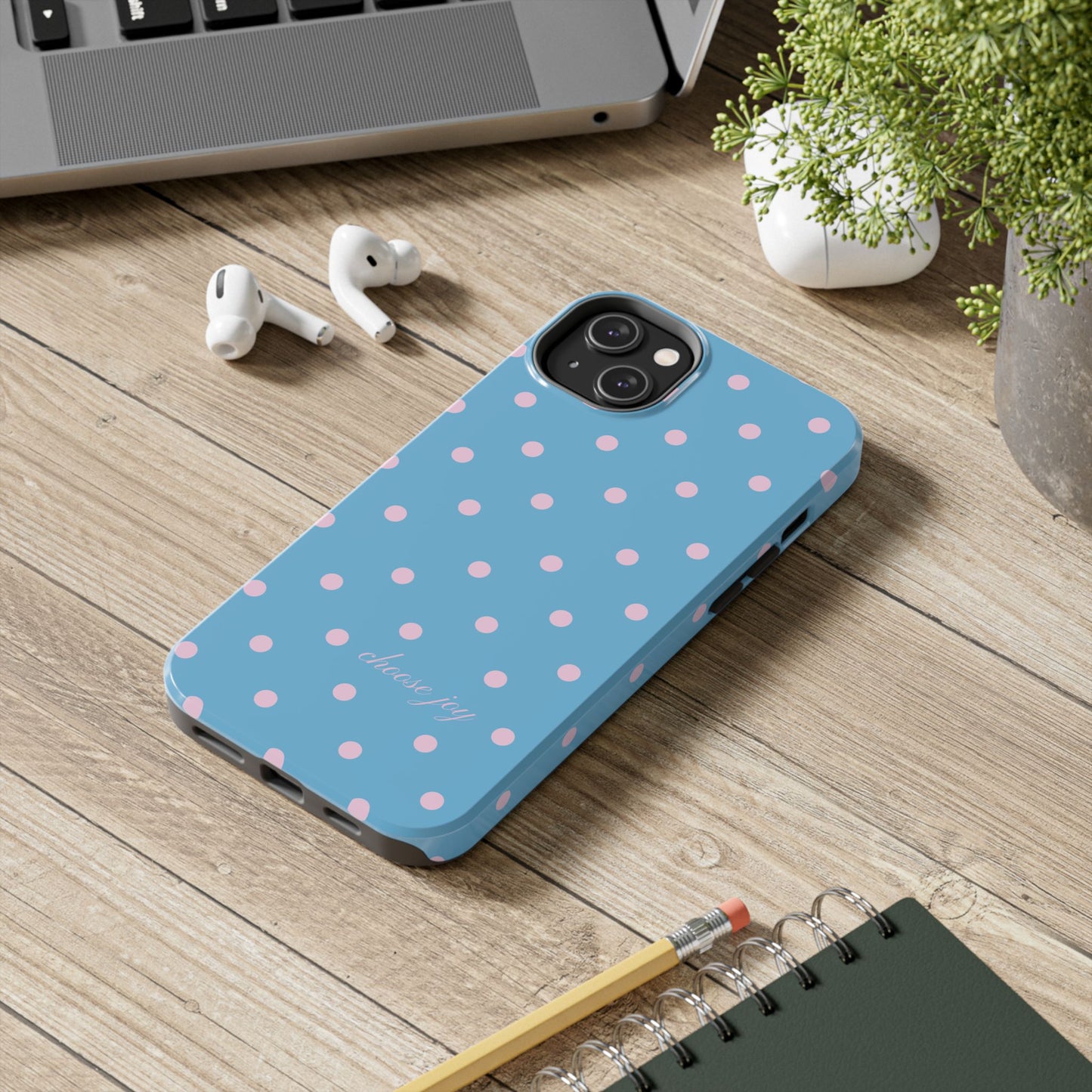 "Choose Joy" Blue & Pink