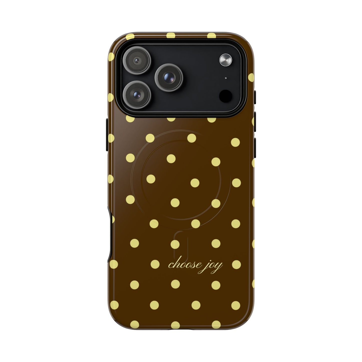 "Choose Joy" Brown & Yellow MagSafe