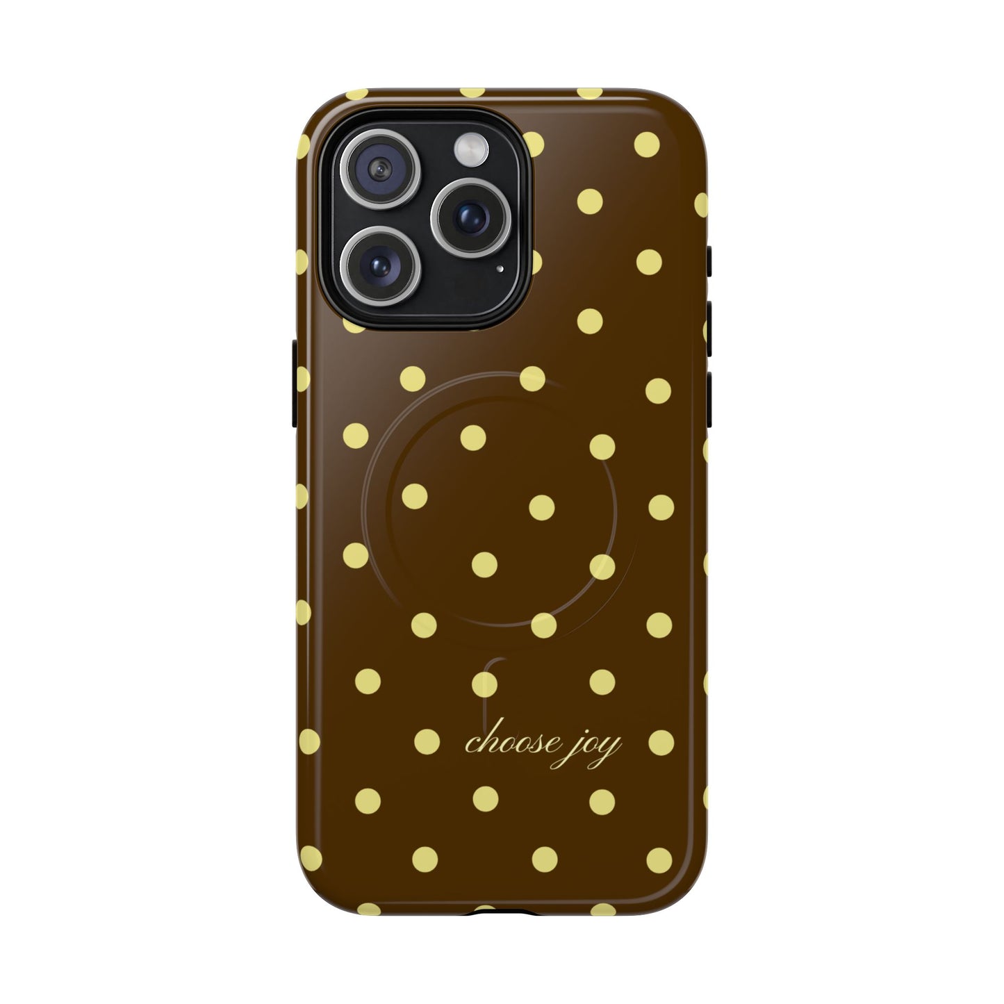 "Choose Joy" Brown & Yellow MagSafe