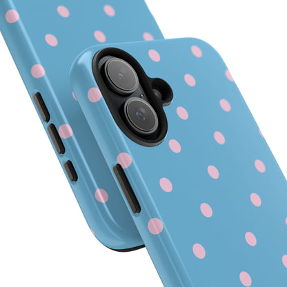"Choose Joy" Blue & Pink Polka Dot