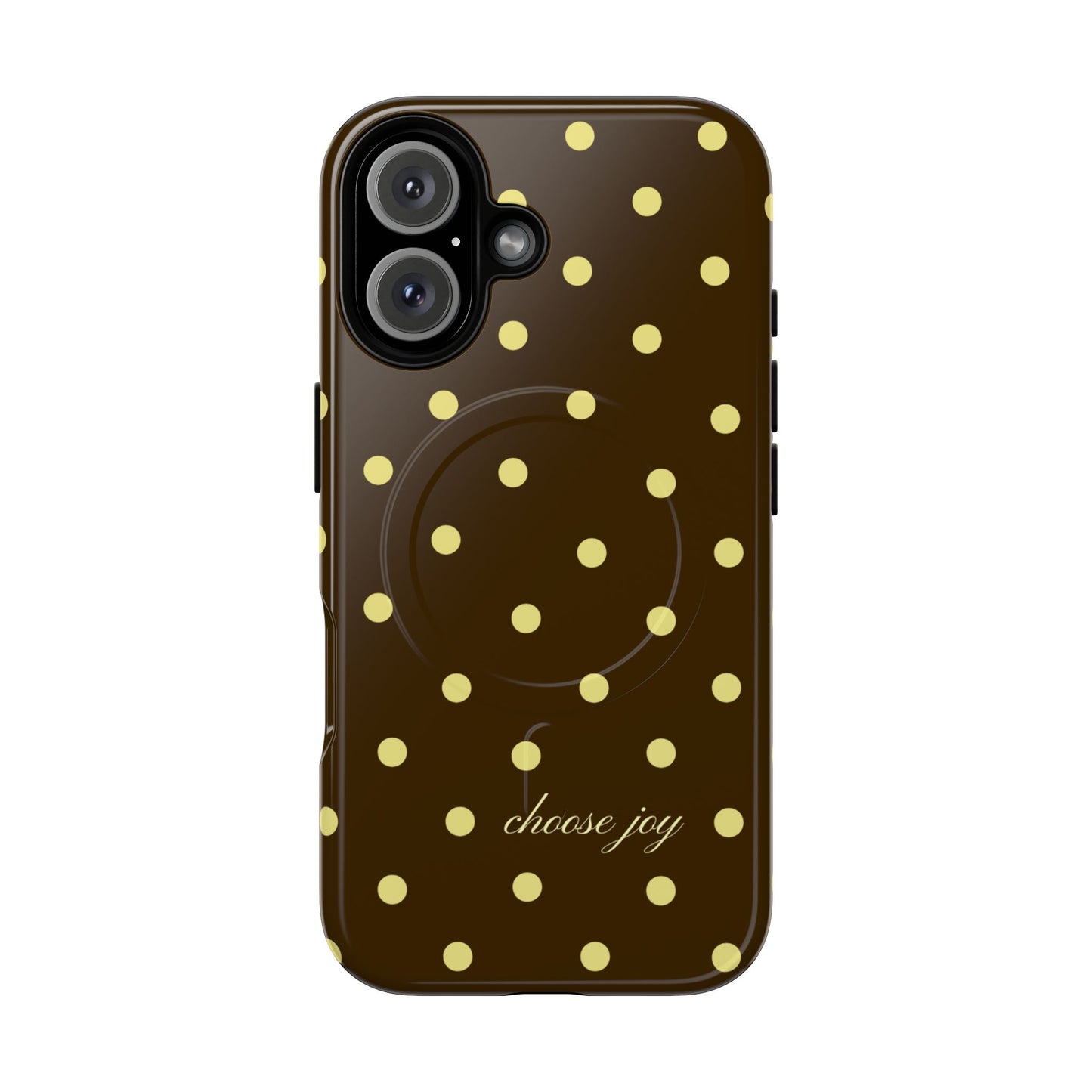 "Choose Joy" Brown & Yellow MagSafe