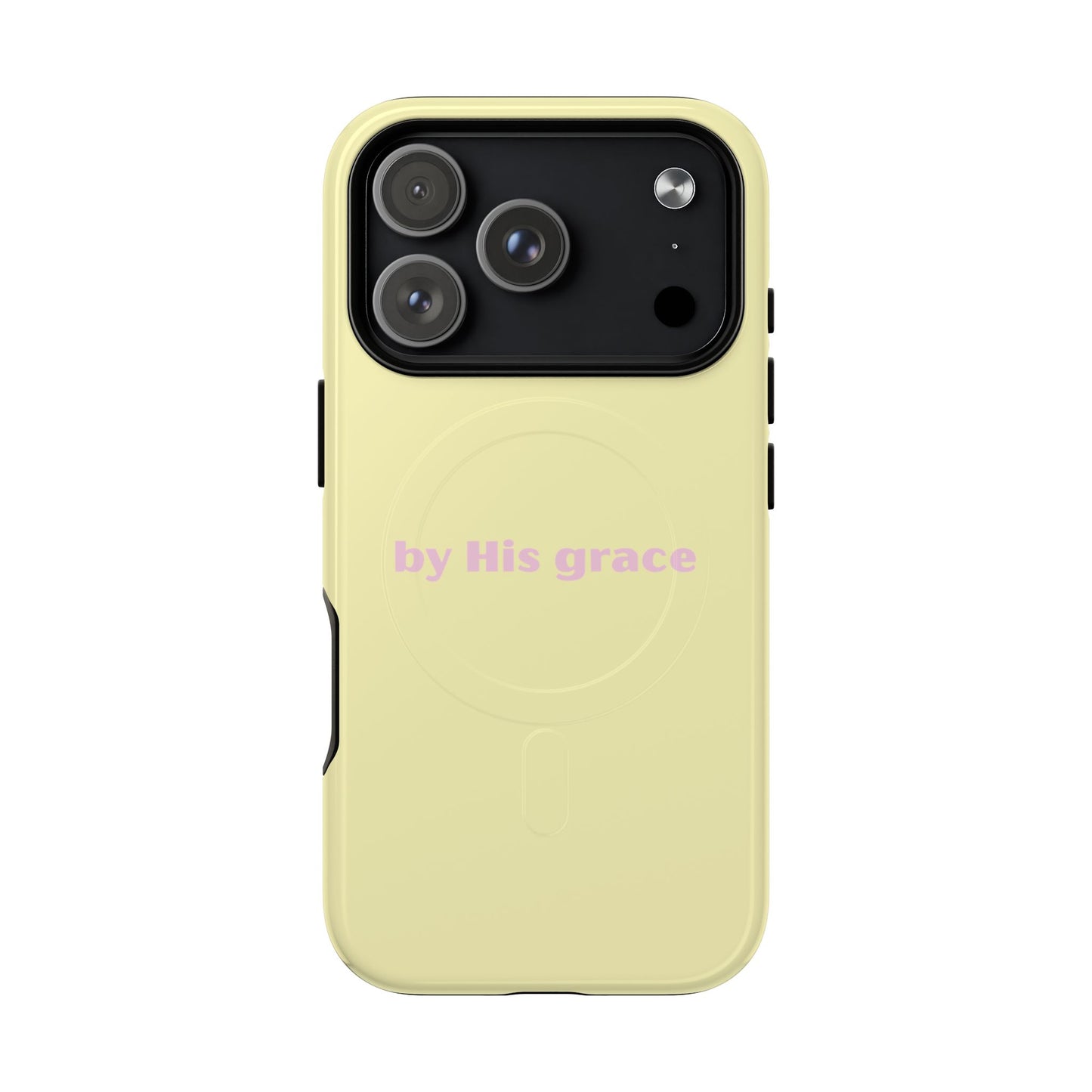 "by His grace" yellow MagSafe