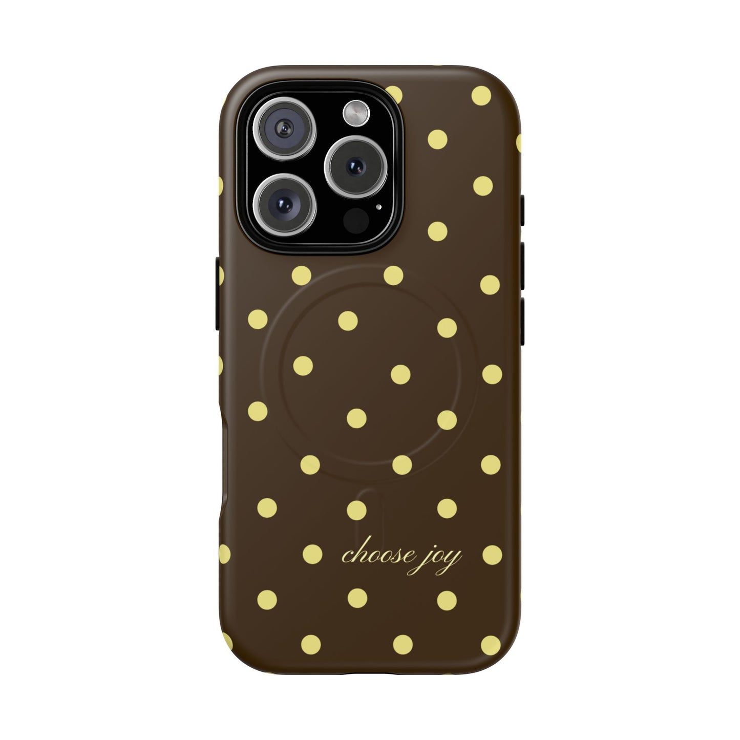 "Choose Joy" Brown & Yellow MagSafe