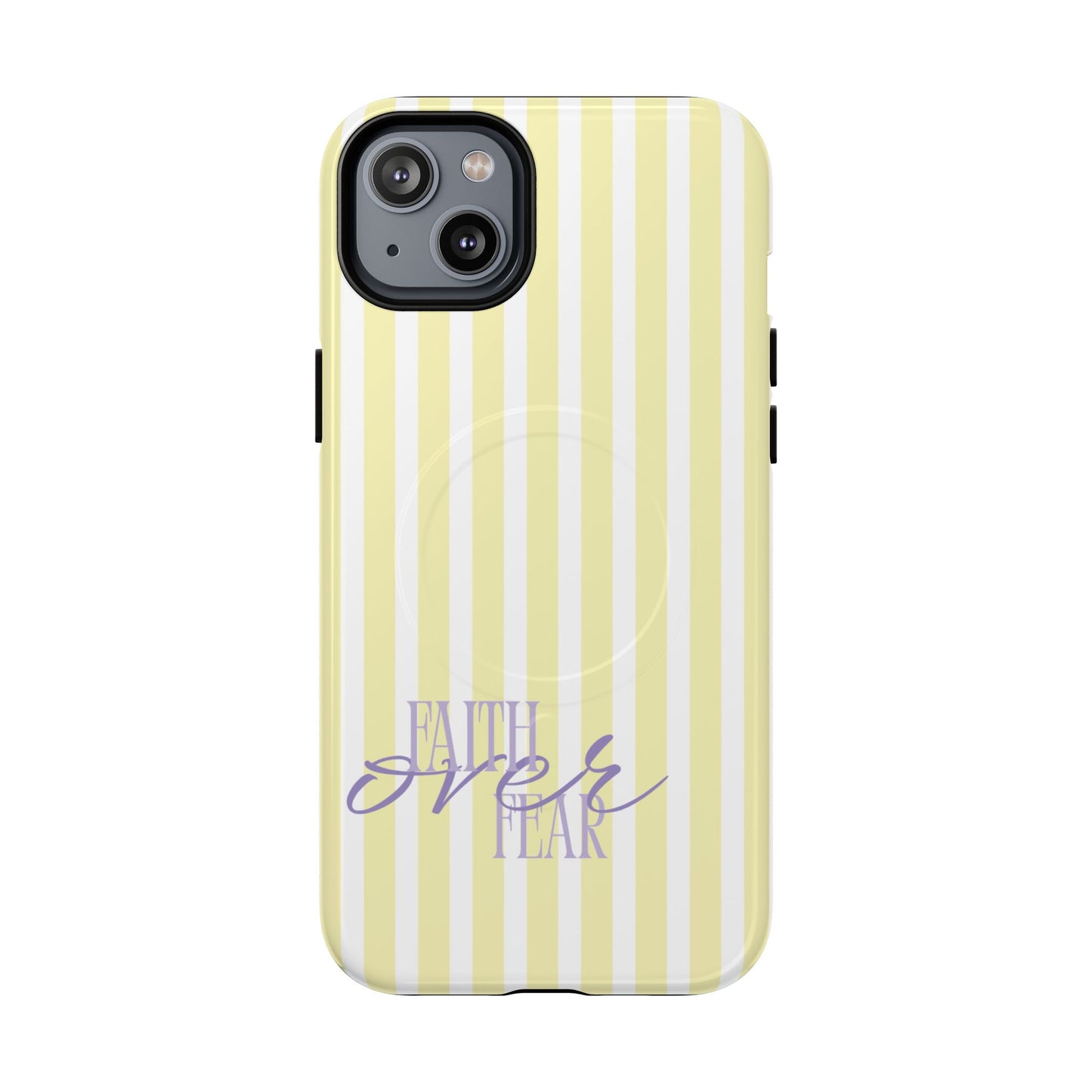 "Faith Over Fear" Purple & Yellow MagSafe
