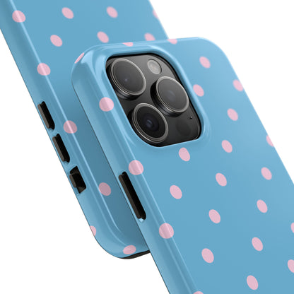 "Choose Joy" Blue & Pink Polka Dot