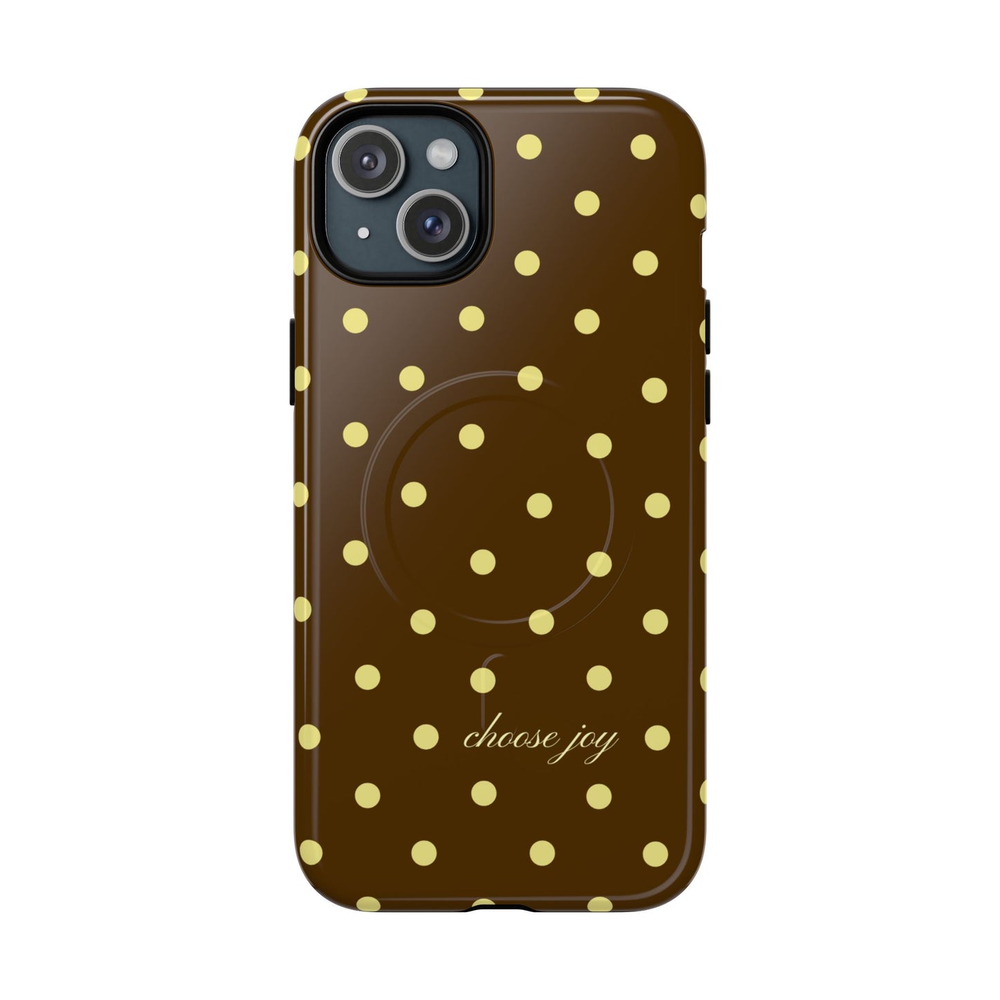 "Choose Joy" Brown & Yellow MagSafe