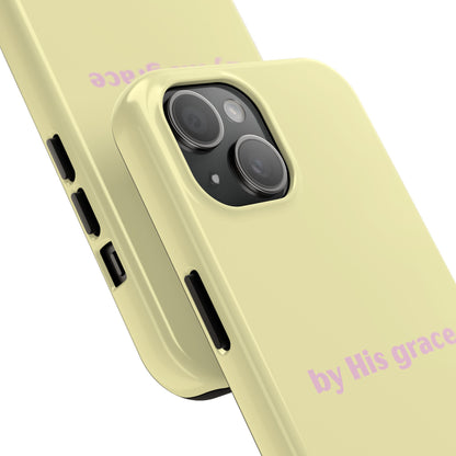 "by His grace" yellow