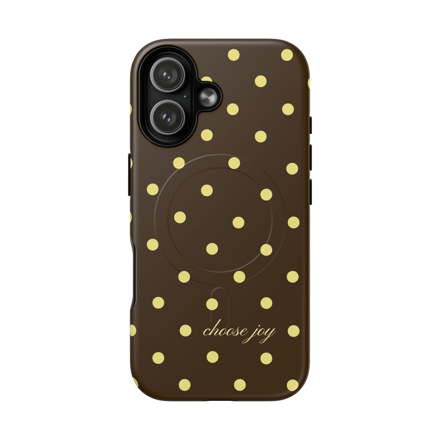 "Choose Joy" Brown & Yellow MagSafe