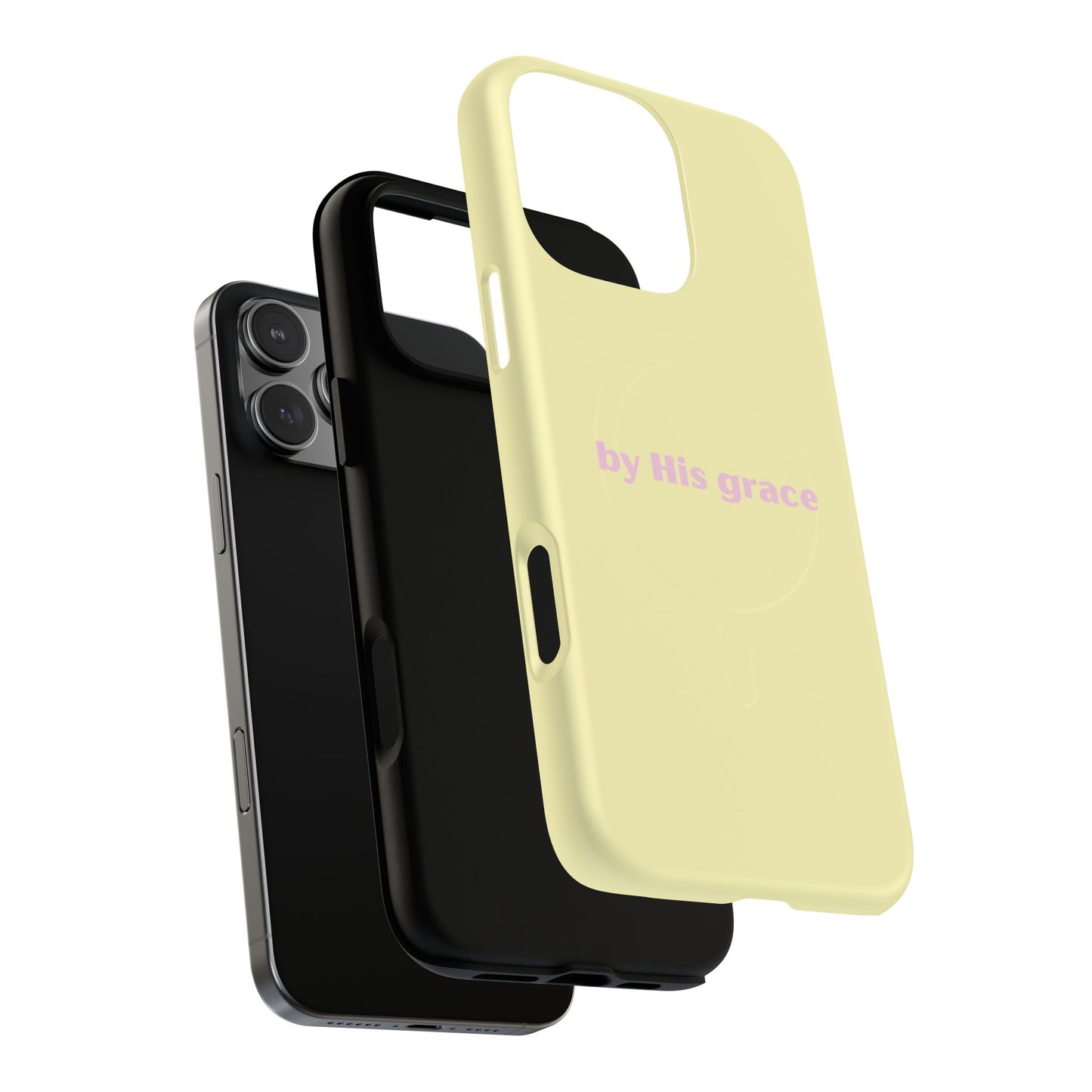 "by His grace" yellow MagSafe