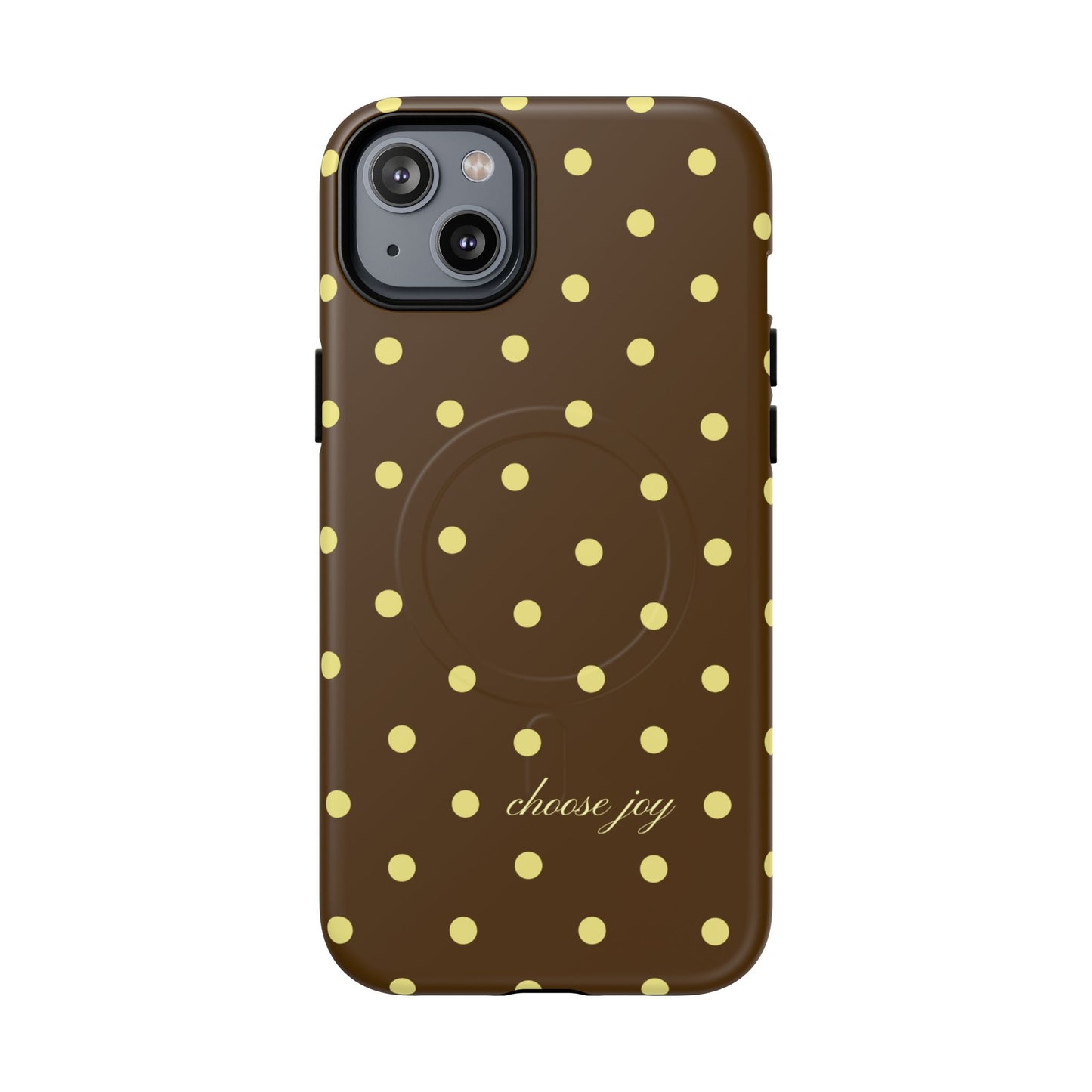 "Choose Joy" Brown & Yellow MagSafe