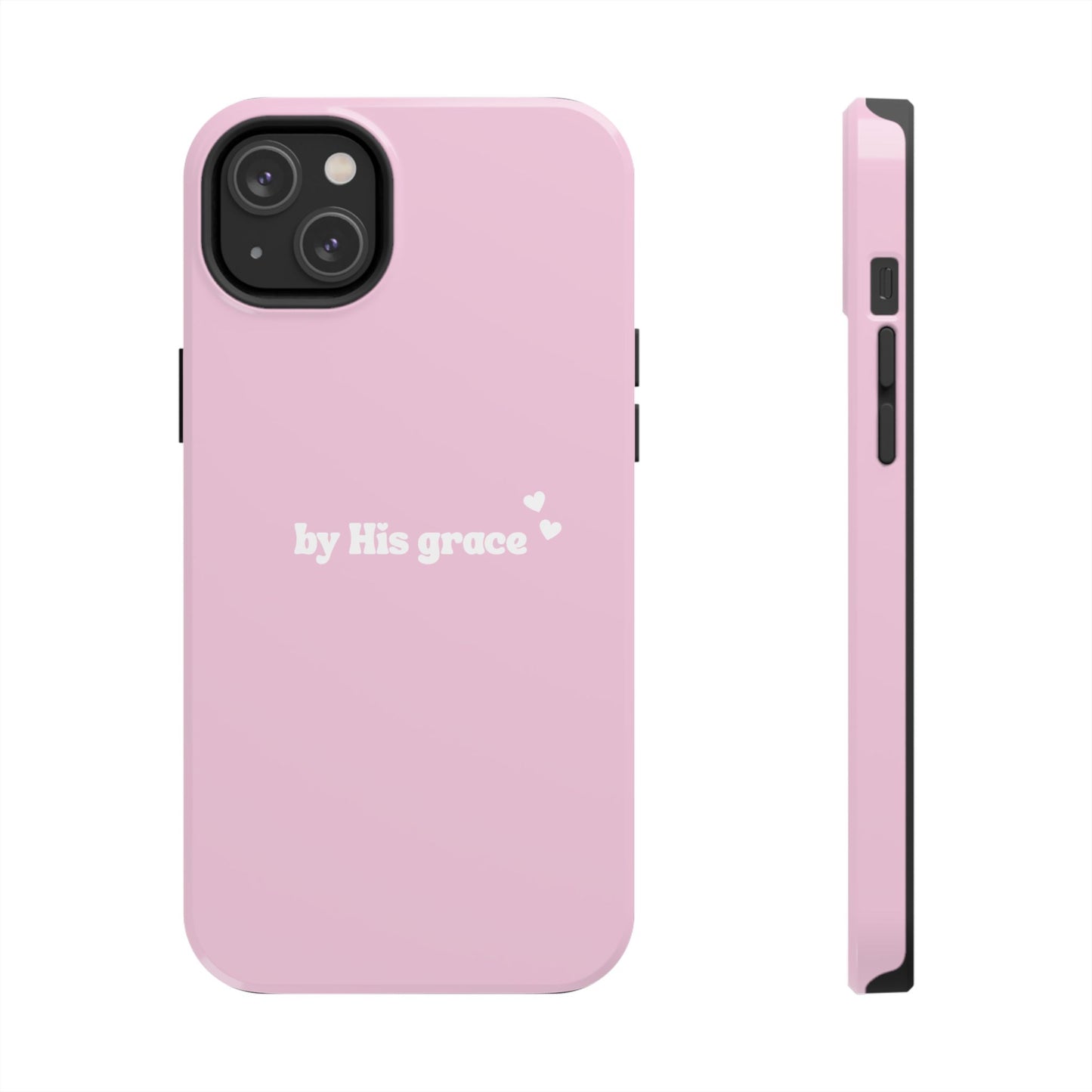 "by His grace" pink