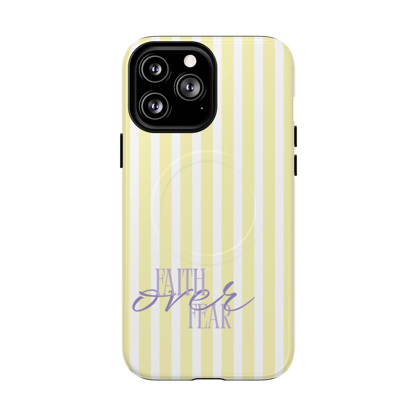 "Faith Over Fear" Purple & Yellow MagSafe