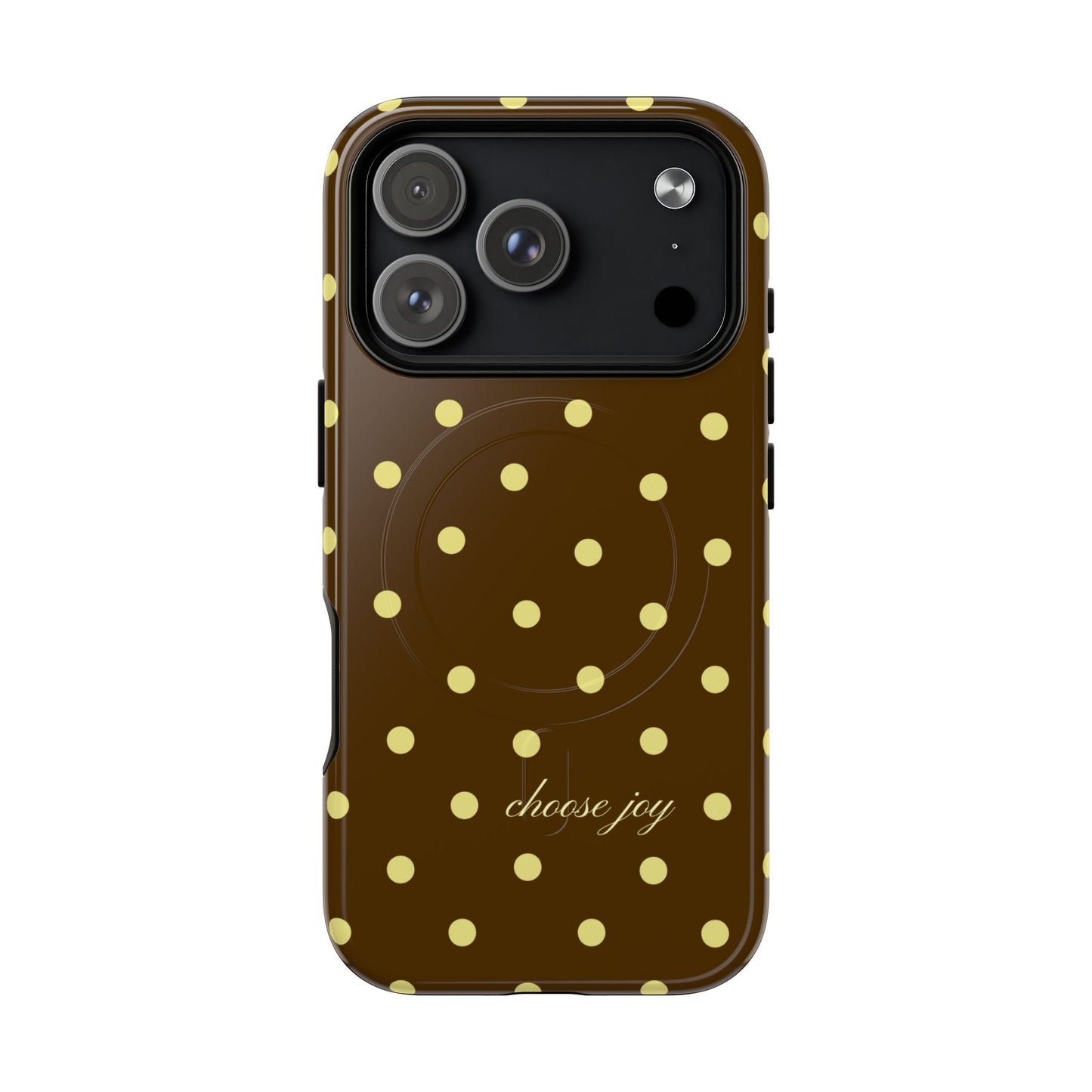 "Choose Joy" Brown & Yellow MagSafe
