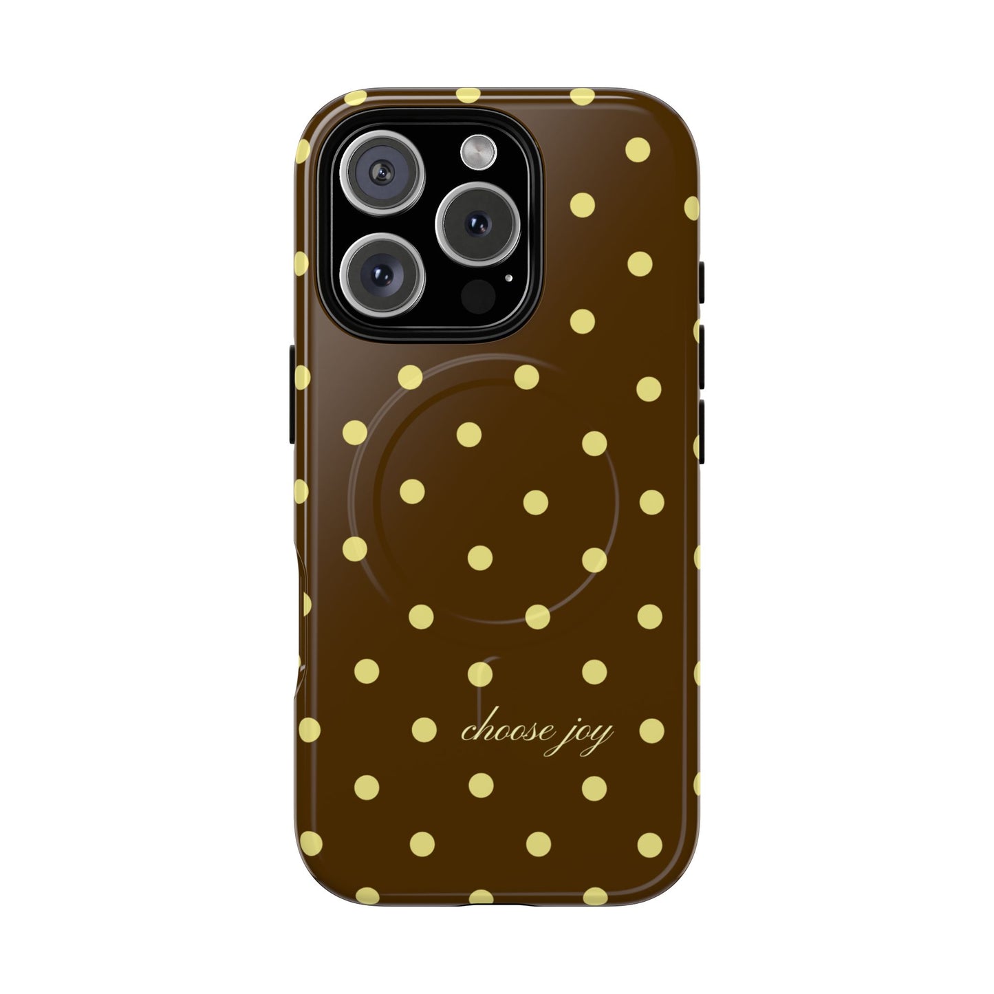 "Choose Joy" Brown & Yellow MagSafe