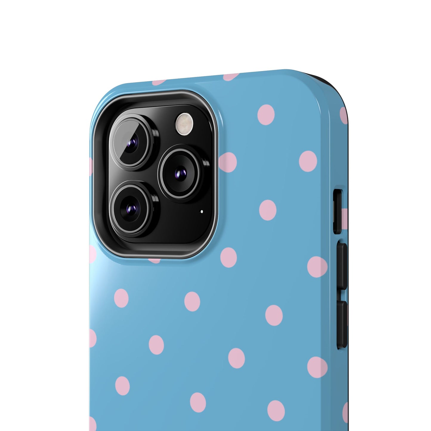"Choose Joy" Blue & Pink Polka Dot
