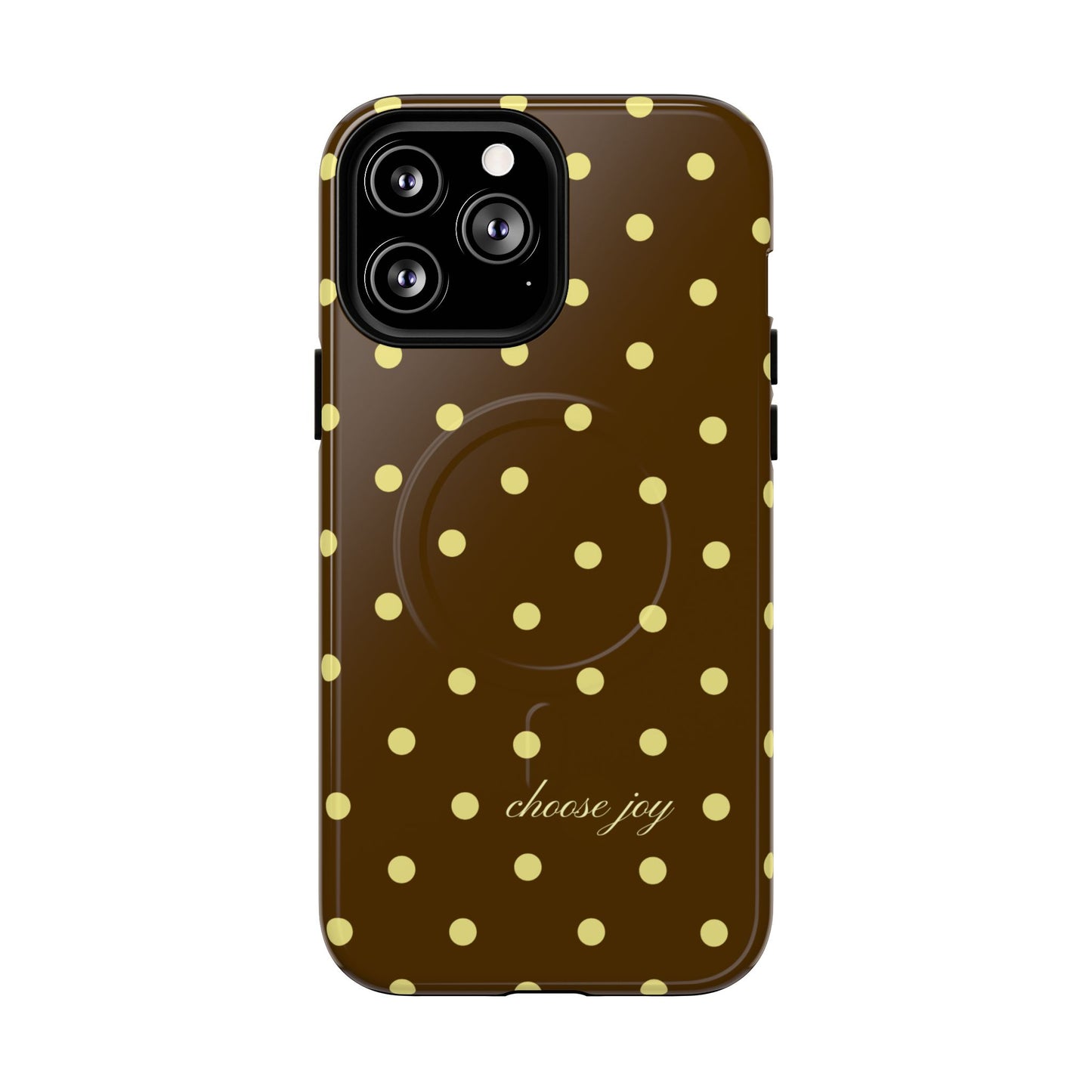 "Choose Joy" Brown & Yellow MagSafe